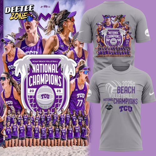 Tcu Beach Volleyball Champions 2025 T-shirt