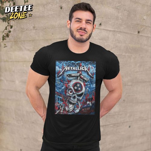 Tennessee Titans With Metallica In Nashville M72 World Tour Shirt