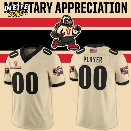 Vegas Knight Hawks 2025 Military Night Personalized Football Jersey