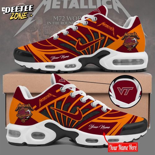 Virginia Tech Hokies x Metallica M-72 World Tour 2025 Personalized Air Max Shoes