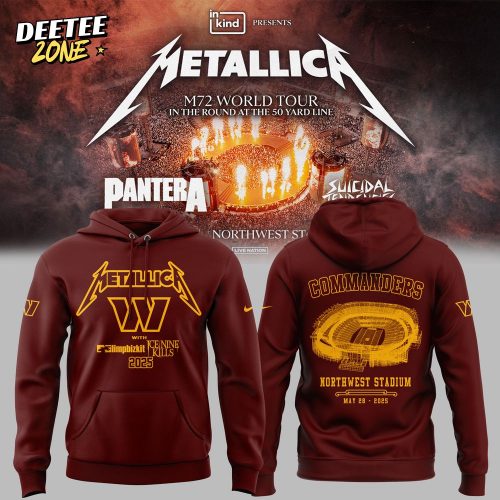 Washington Commanders X Metallica M-72 World Tour Special Hoodie