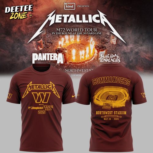 Washington Commanders X Metallica M-72 World Tour Special Tee
