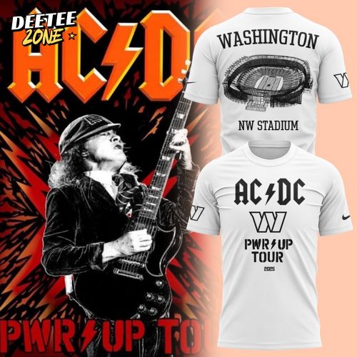 Washington Commanders x ACDC Power Up Tour 2025 Special Tee