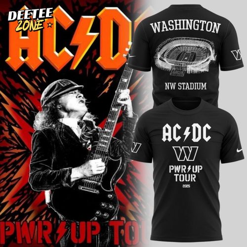 Washington Commanders x ACDC Power Up Tour 2025 Special Tee
