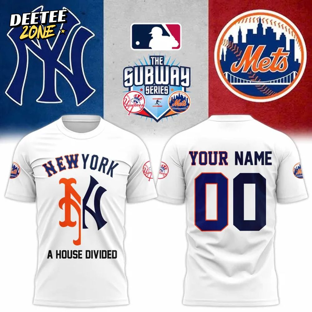 Yankees x Mets MLB 2025 Subway Series Custom T-shirt Yankees x Mets MLB 2025 Subway Series Custom T-shirt