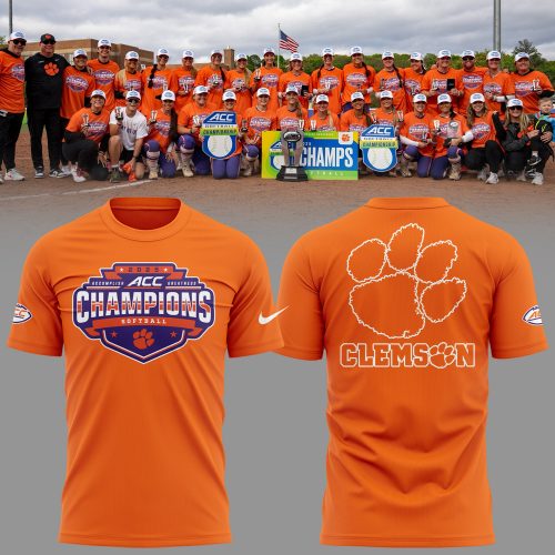 Clemson Tigers 2025 ACC Softball Champions Special Tee