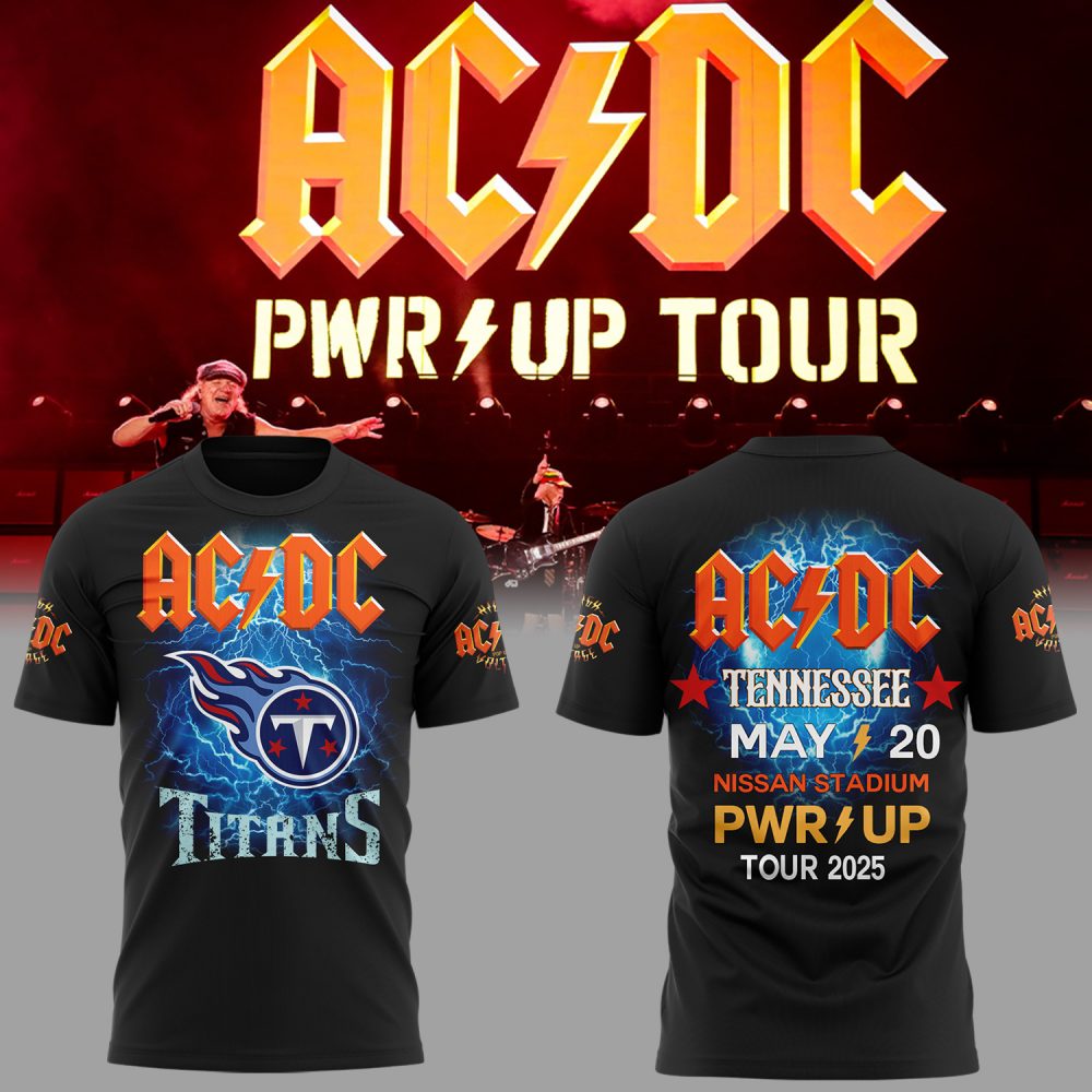 Tennessee Titans x ACDC Power Up Tour 2025 Special Tee
