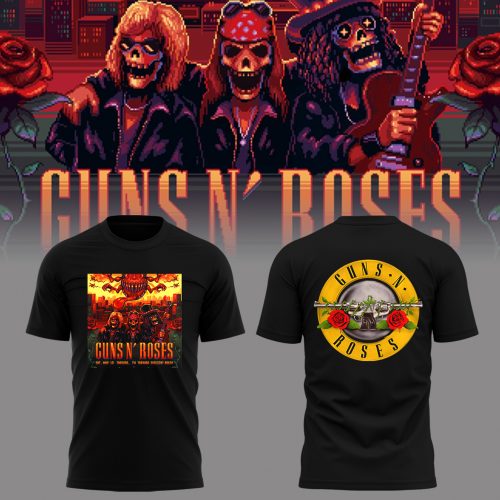 Guns N’ Roses Taoyuan Sunlight Music Concert Black T-shirt