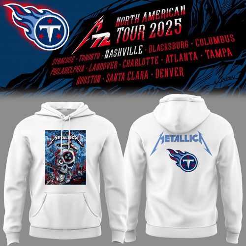 Tennessee Titans x Metallica Music Concert 2025 Hoodie, Cap