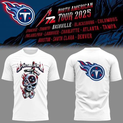 Tennessee Titans x Metallica Music Concert 2025 Shirt