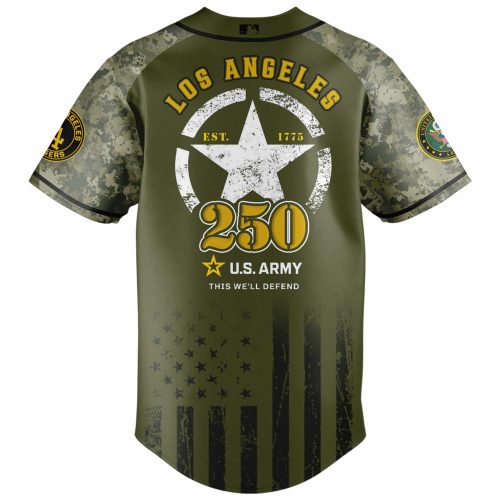 Los Angeles Dodgers MLB x U.S. Army 250th Birthday Celebration Jersey