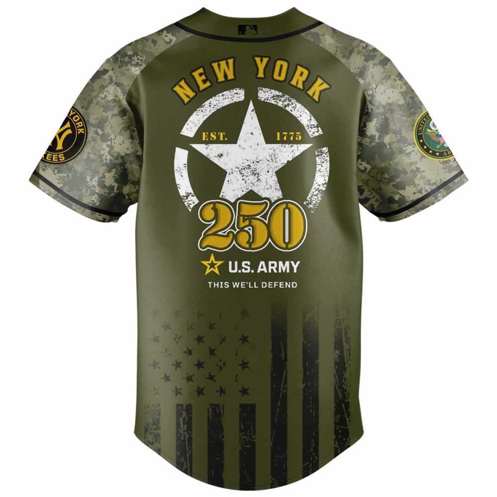 New York Yankees MLB x U.S. Army 250th Birthday Celebration Jersey