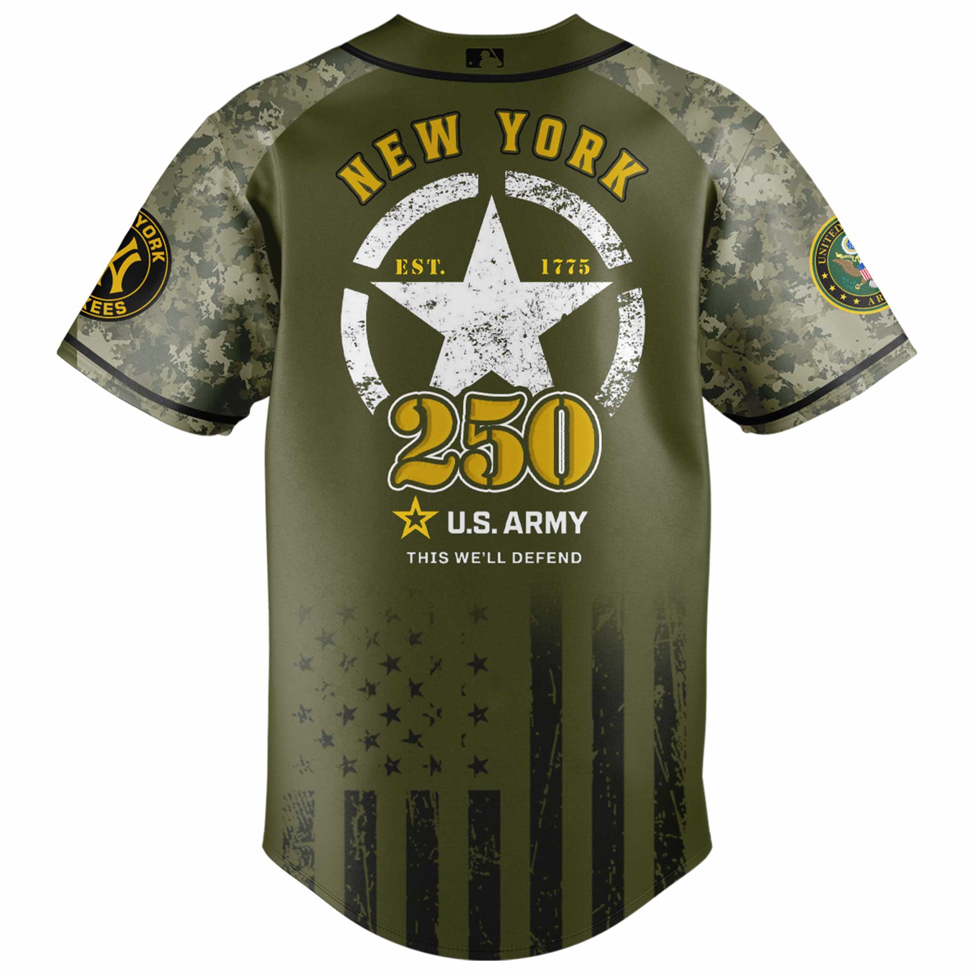 New York Yankees MLB x U.S. Army 250th Birthday Celebration Jersey New York Yankees MLB x U.S. Army 250th Birthday Celebration Jersey