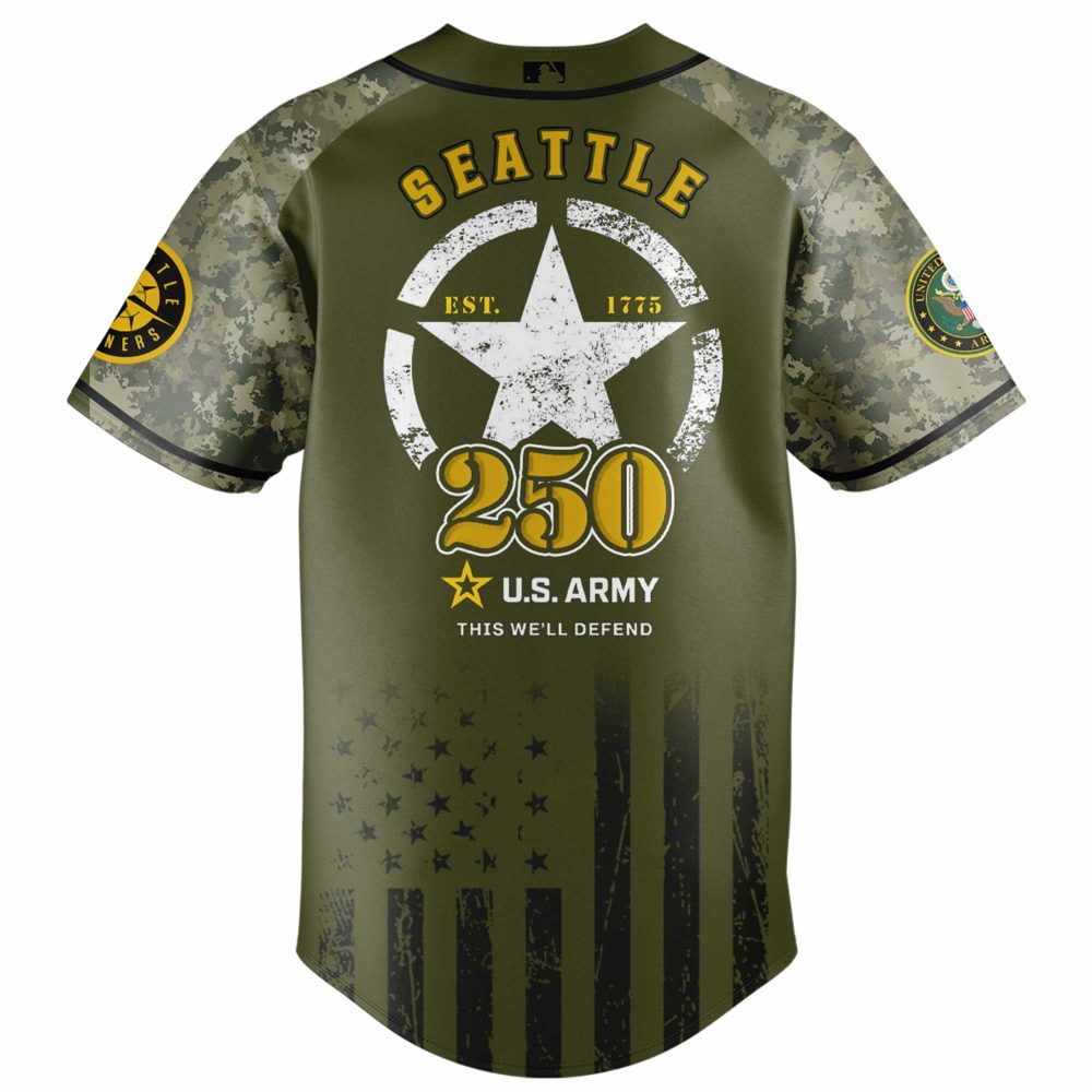 Seattle Mariners MLB x U.S. Army 250th Birthday Celebration Jersey