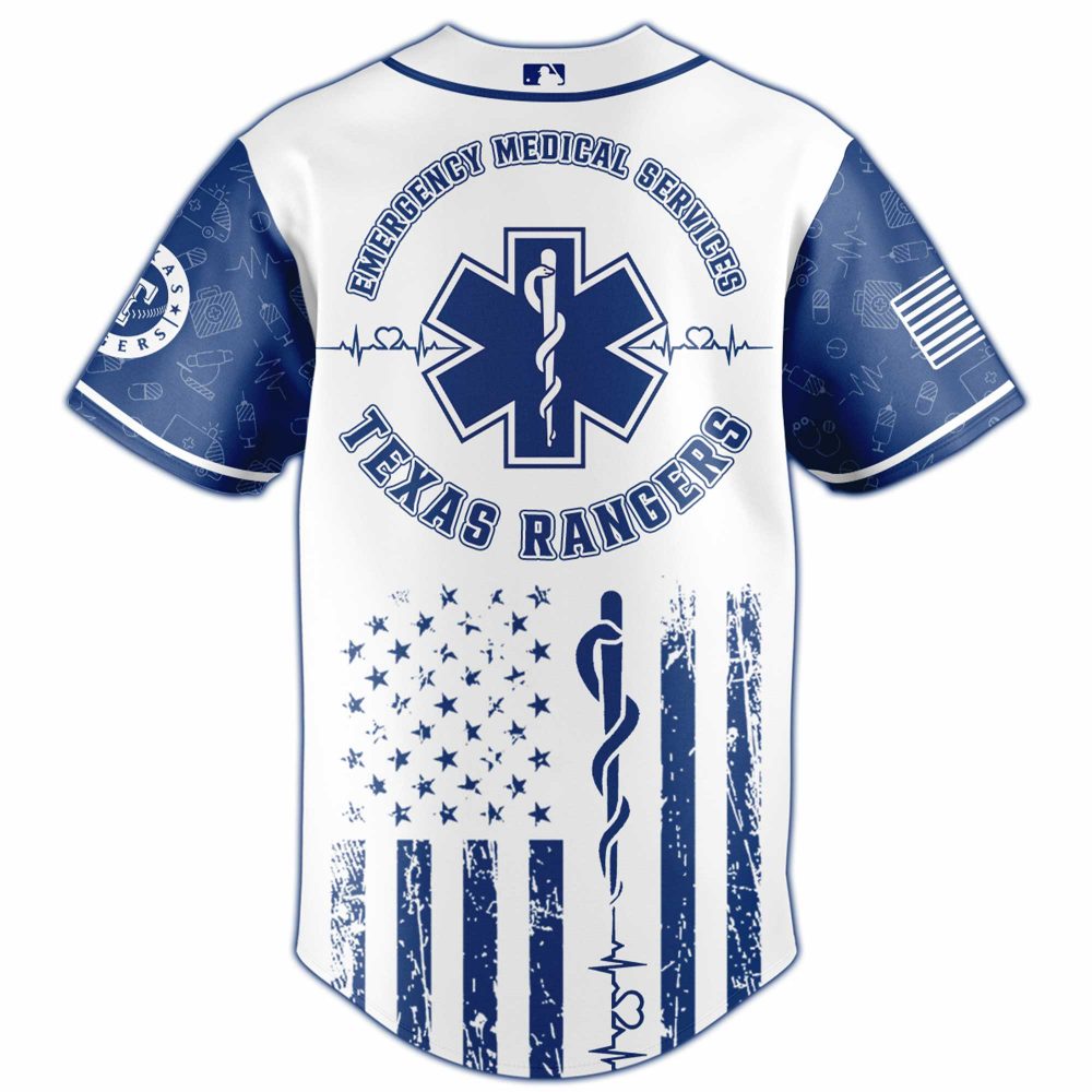 Texas Rangers MLB x Emergency Medical Technician Appreciation Night Baseball Jersey