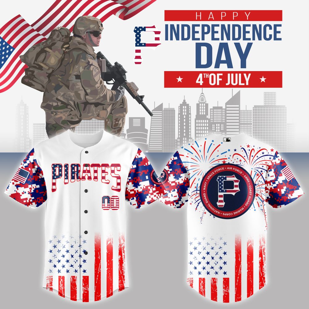 Pittsburgh Pirates MLB x The 4th of July x Military Jersey 2025