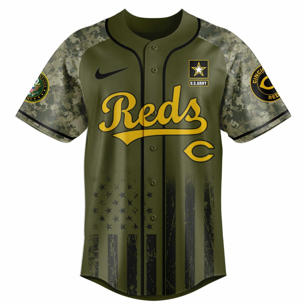 Cincinnati Reds MLB x U.S. Army 250th Birthday Celebration Jersey