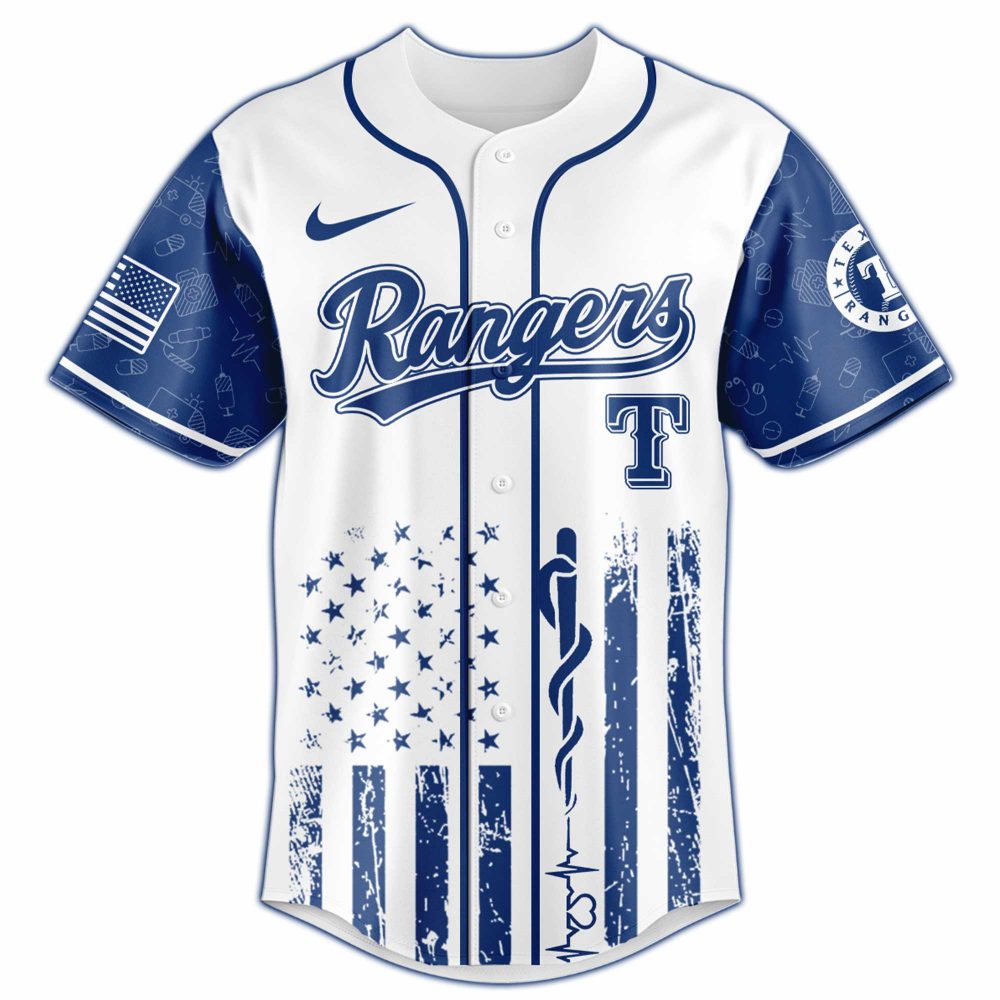 Texas Rangers MLB x Emergency Medical Technician Appreciation Night Baseball Jersey