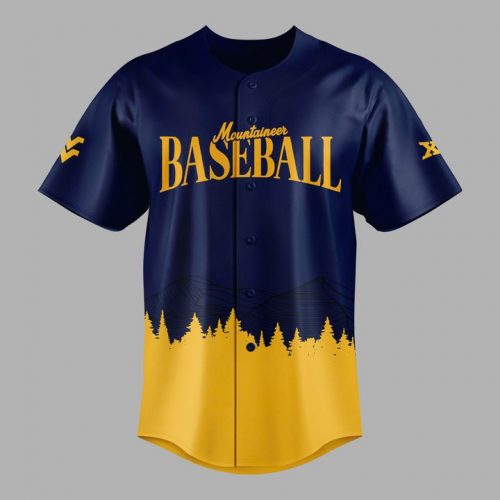 West Virginia Mountaineers Big 12 Regular Season Champions Baseball Jersey