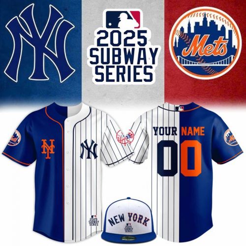 Yankees x Mets MLB 2025 Subway Series Custom Jersey