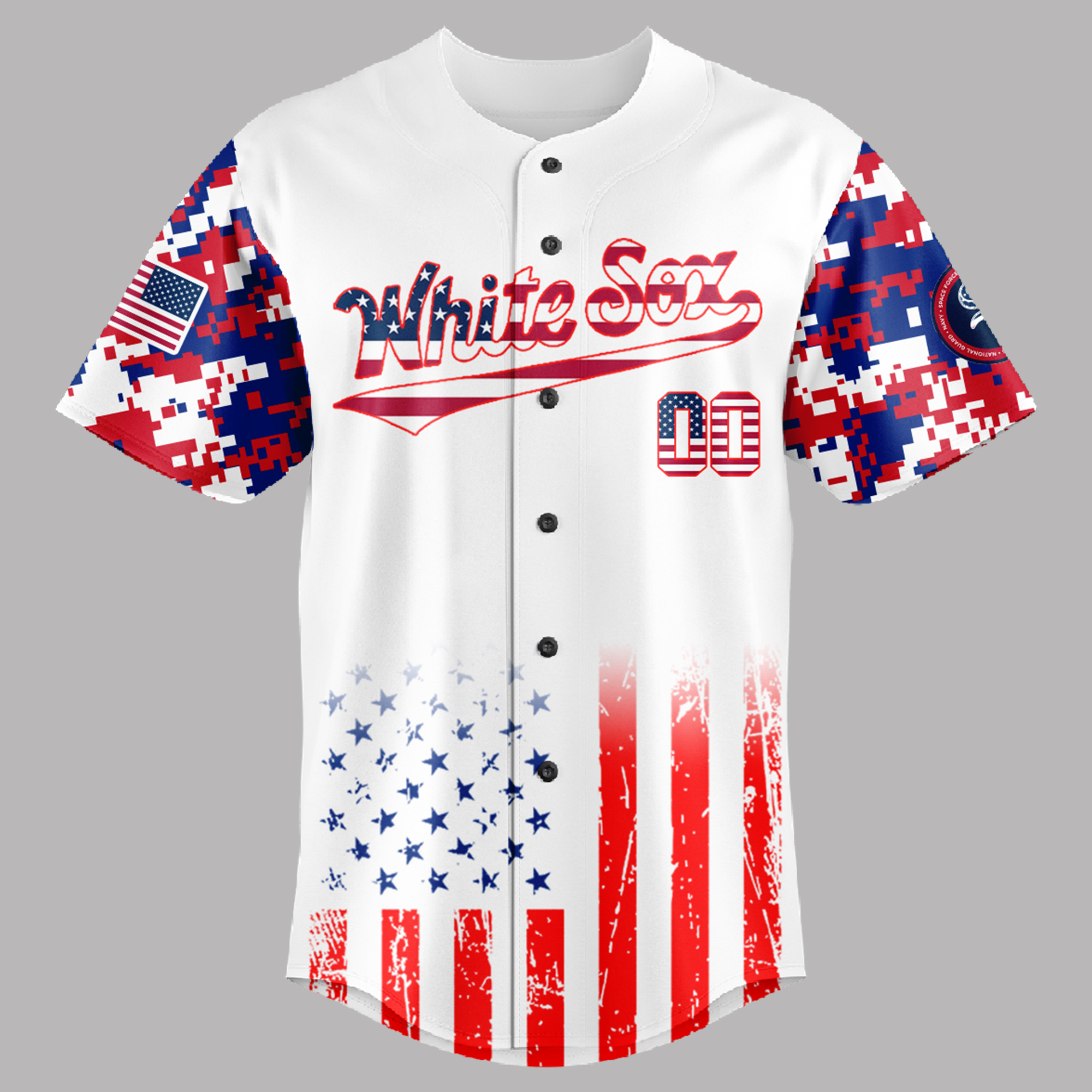 Chicago White Sox MLB x The 4th of July x Military Jersey 2025 Chicago White Sox MLB x The 4th of July x Military Jersey 2025