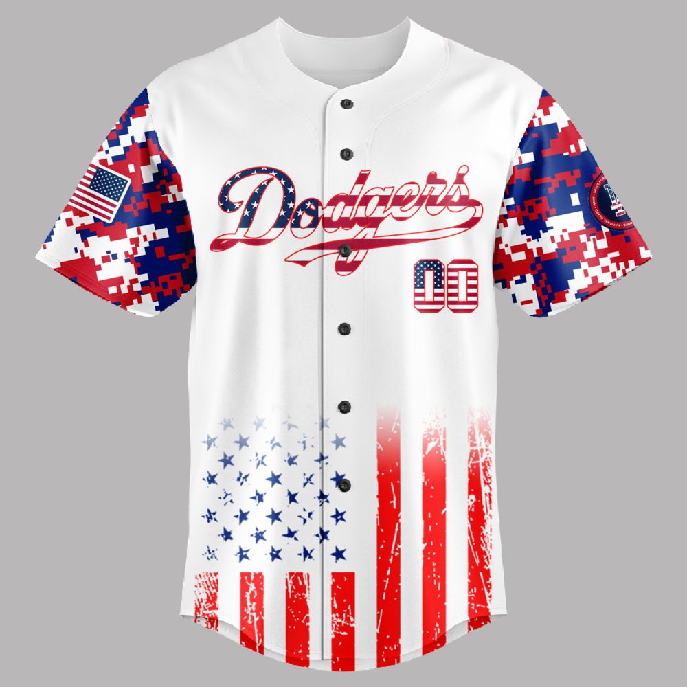 Los Angeles Dodgers MLB x The 4th of July x Military Jersey 2025