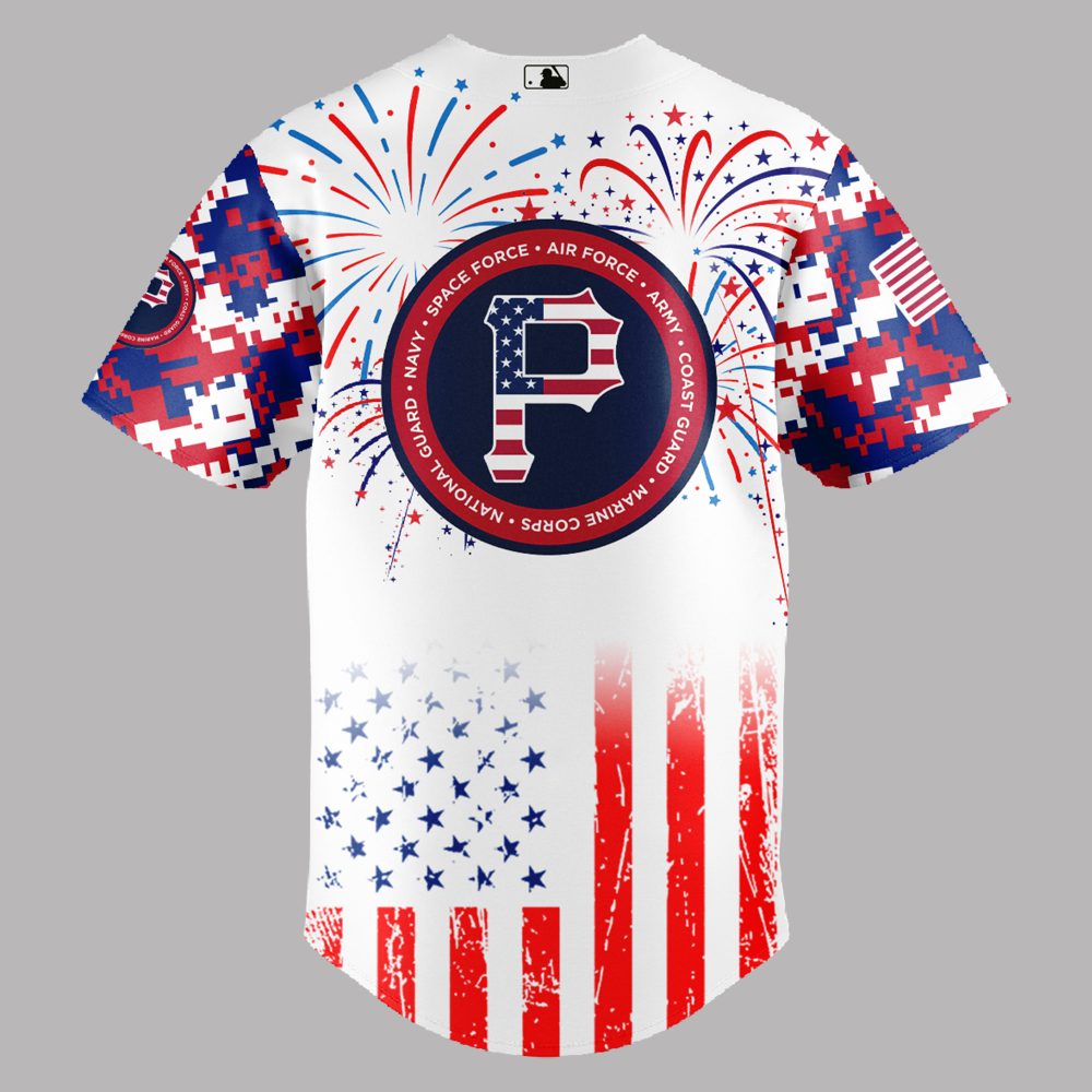 Pittsburgh Pirates MLB x The 4th of July x Military Jersey 2025