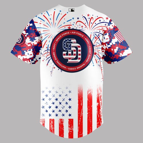 San Diego Padres MLB x The 4th of July x Military Jersey 2025