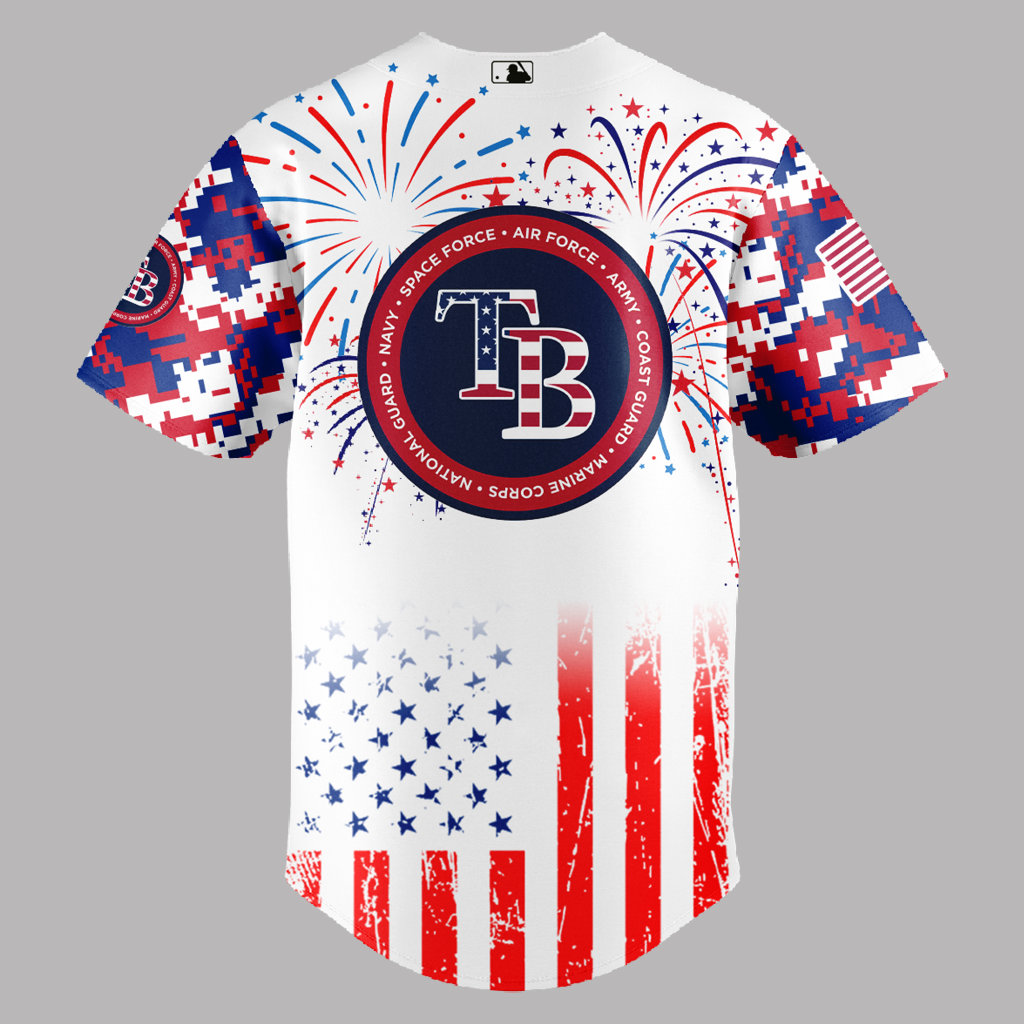 Tampa Bay Rays MLB x The 4th of July x Military Jersey 2025 Tampa Bay Rays MLB x The 4th of July x Military Jersey 2025