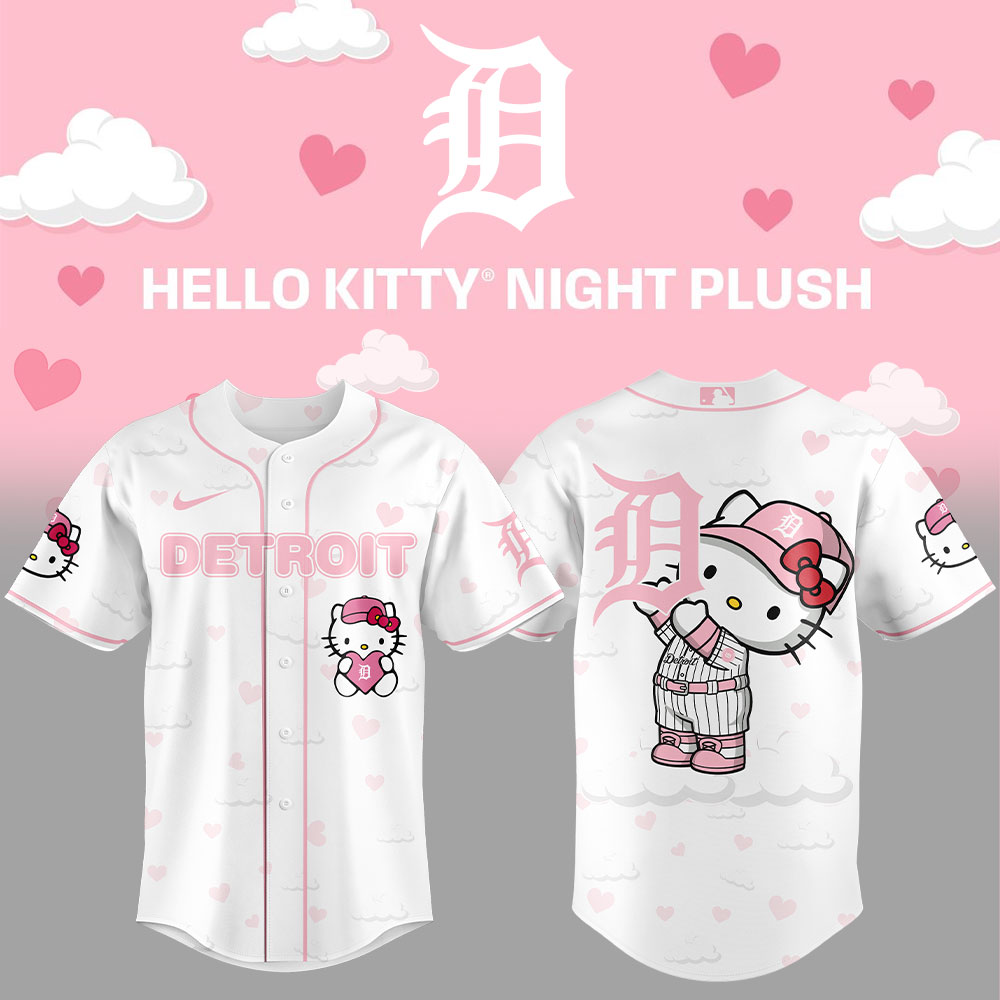 Detroit Tigers Hello Kitty Night Combo Jersey Detroit Tigers Hello Kitty Night Combo Jersey