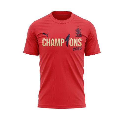 Royal Challengers Bengaluru Tata Indian Premier League Champions 2025 “Played Bold” Red Tee
