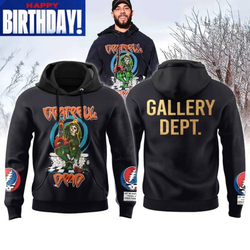 Happy Birthday Micah Hyde x Grateful Dead x Gallery Dept Special Black Hoodie