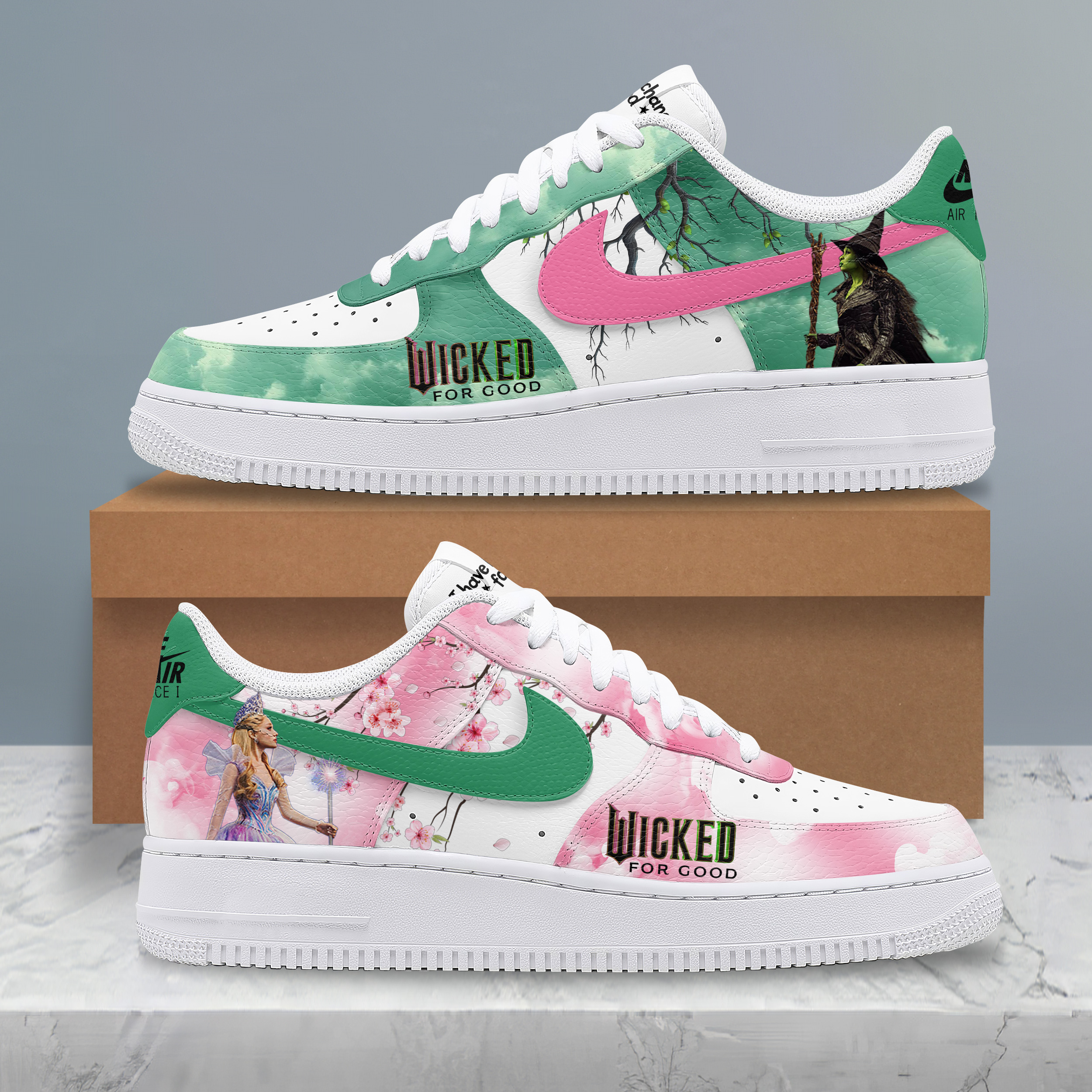 Wicked I Have Been Changed For Goodie Limited Air Force 1 Sneakers Wicked I Have Been Changed For Goodie Limited Air Force 1 Sneakers