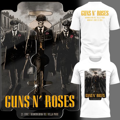 Guns N’ Roses World Tour to Birmingham 2025 Special White Tee