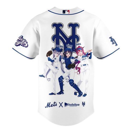 New York Mets Hololive Night Collaboration Special Baseball Jersey