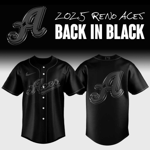 Reno Aces “Back to Black” Special Baseball Jersey