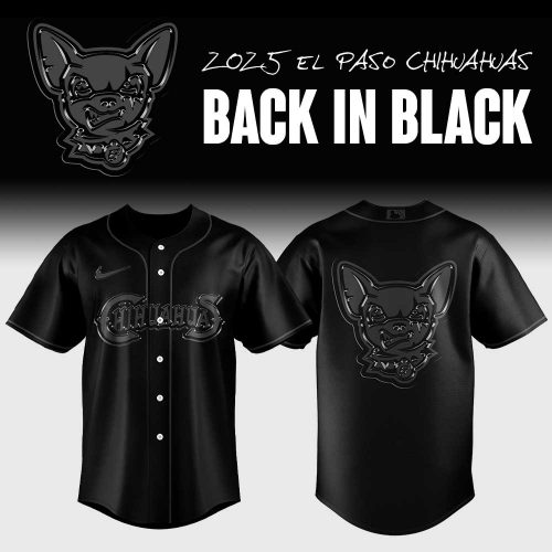 El Paso Chihuahuas “Back to Black” Special Baseball Jersey