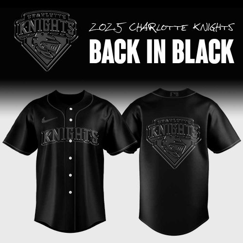Charlotte Knights “Back to Black” Special Baseball Jersey