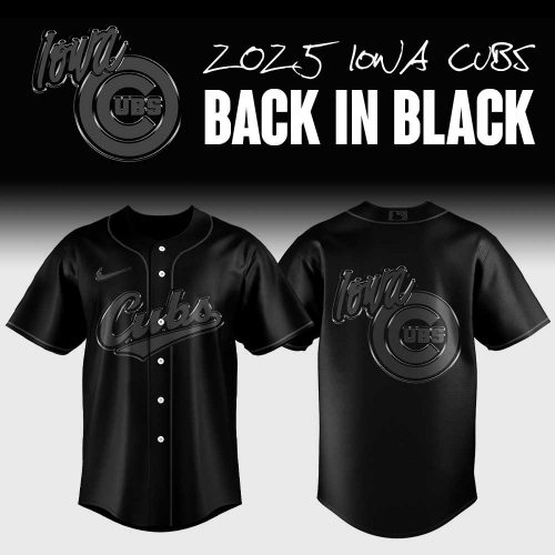 Iowa Cubs “Back to Black” Special Baseball Jersey