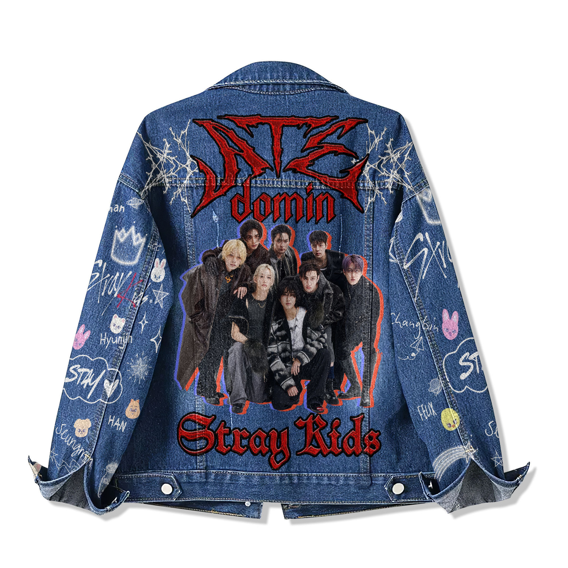 Stray Kids DominATE World Tour Denim Jacket Stray Kids DominATE World Tour Denim Jacket