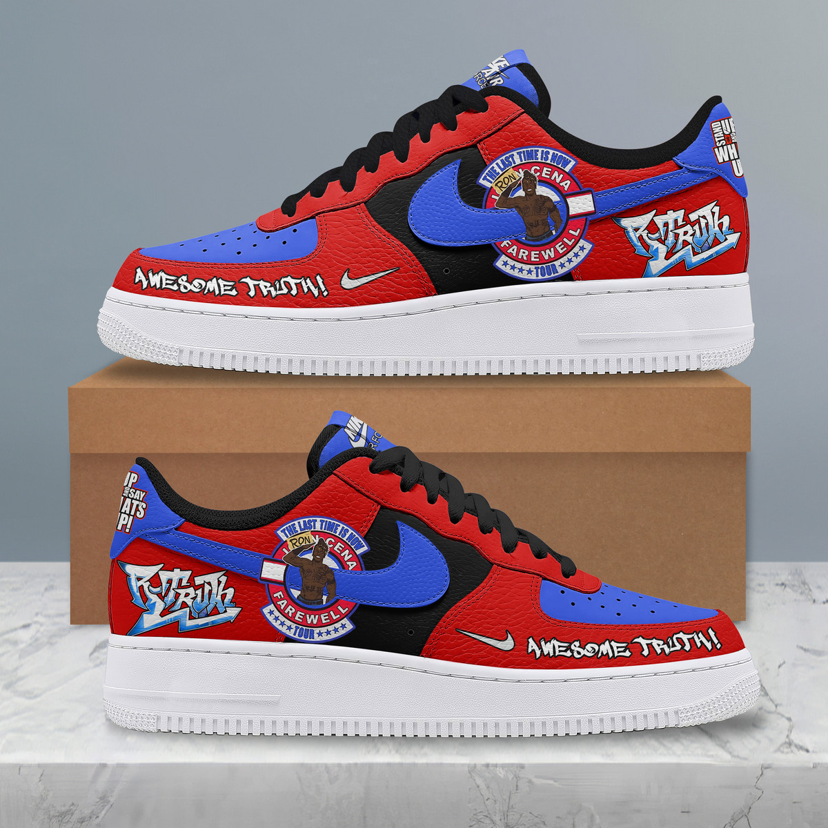 R-Truth "Awesome Truth!" Limited Edition AF1 Shoes R-Truth "Awesome Truth!" Limited Edition AF1 Shoes