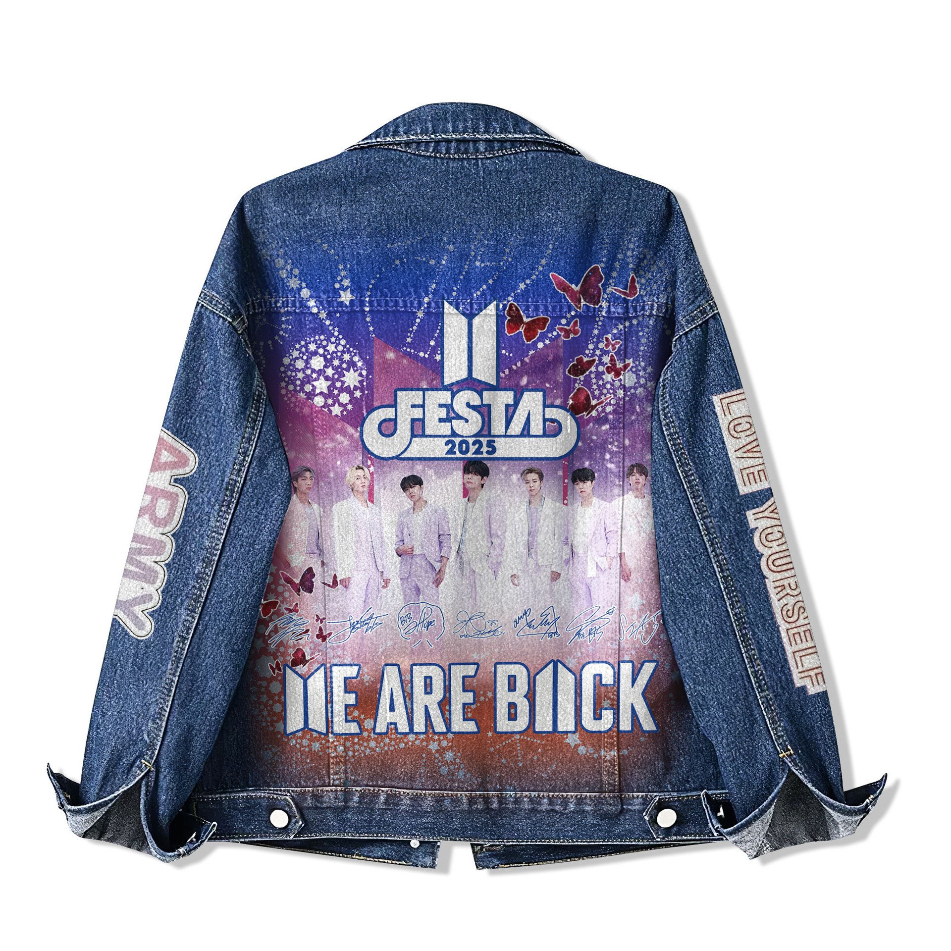 BTS Festa 2025 We Are Back Limited Denim Jacket BTS Festa 2025 We Are Back Limited Denim Jacket