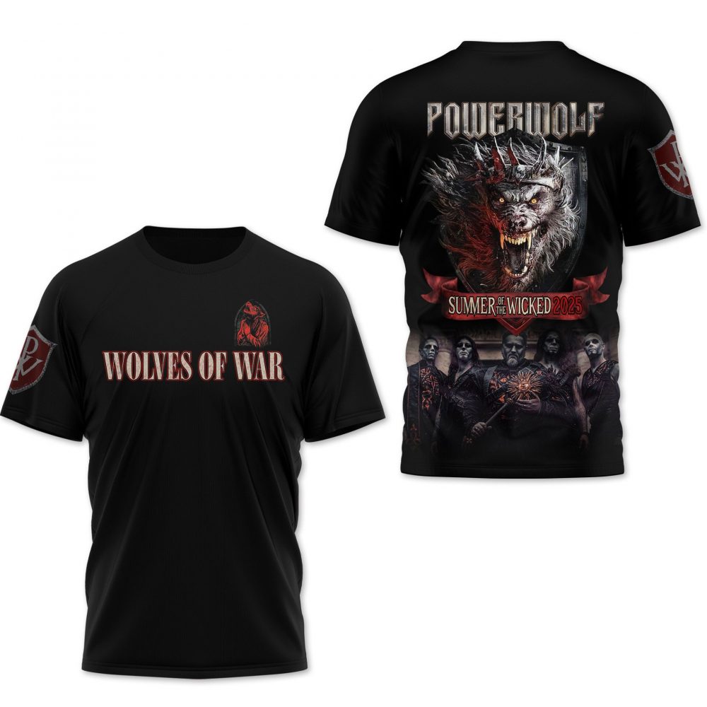Powerwolf Summer of the Wicked 2025 Special Shirt