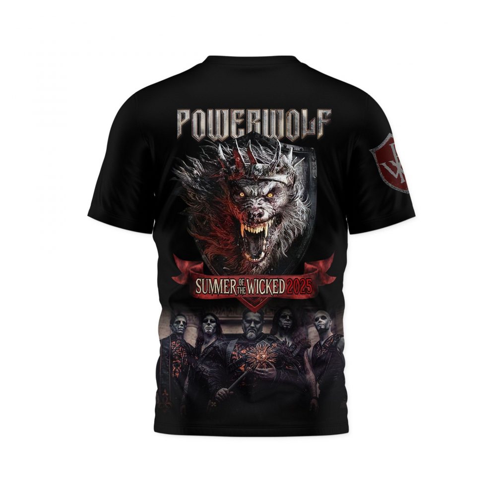 Powerwolf Summer of the Wicked 2025 Special Shirt