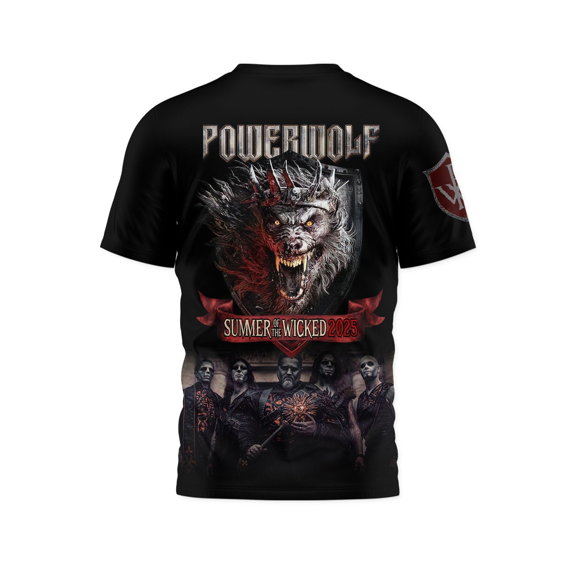 Powerwolf Summer of the Wicked 2025 Special Shirt Powerwolf Summer of the Wicked 2025 Special Shirt
