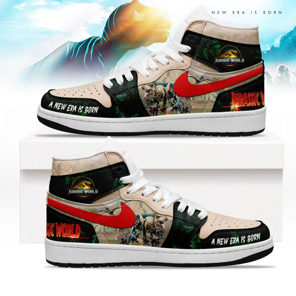 Jurassic World Rebirth 2025 A New Era Is Born Air Jordan 1 Sneakers