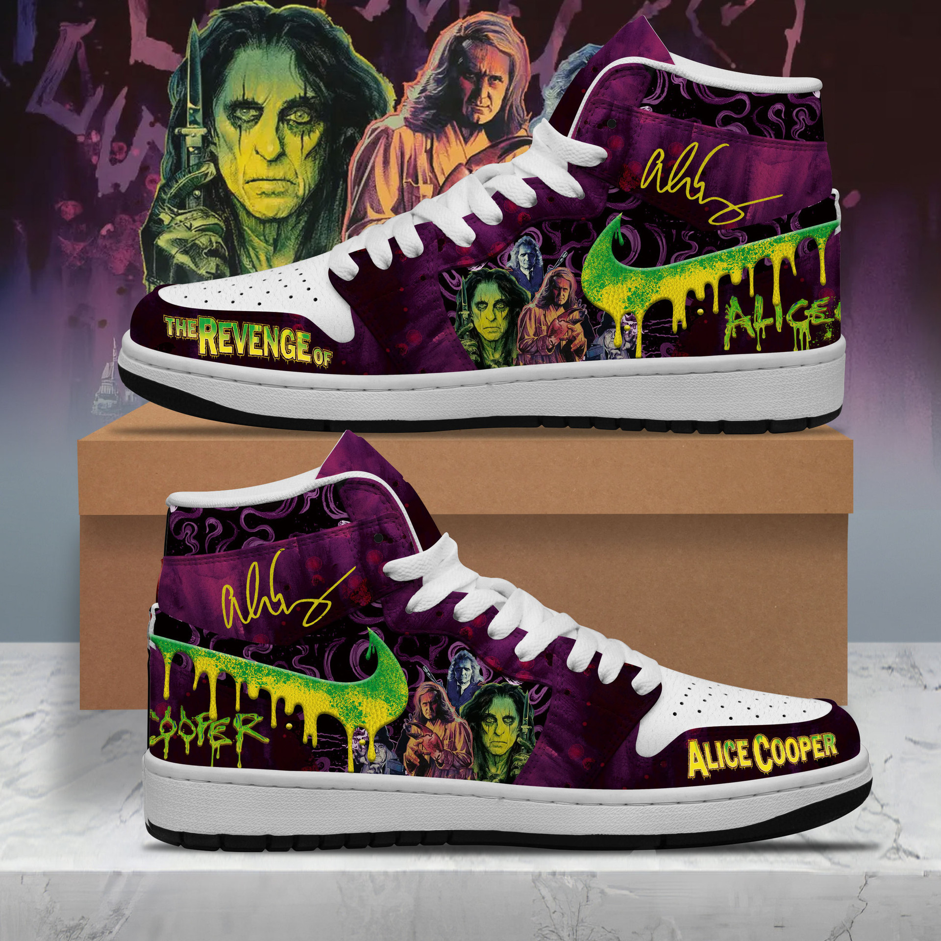 The Revenge of Alice Cooper New Album 2025 Limited Air Jordan 1 Sneakers The Revenge of Alice Cooper New Album 2025 Limited Air Jordan 1 Sneakers