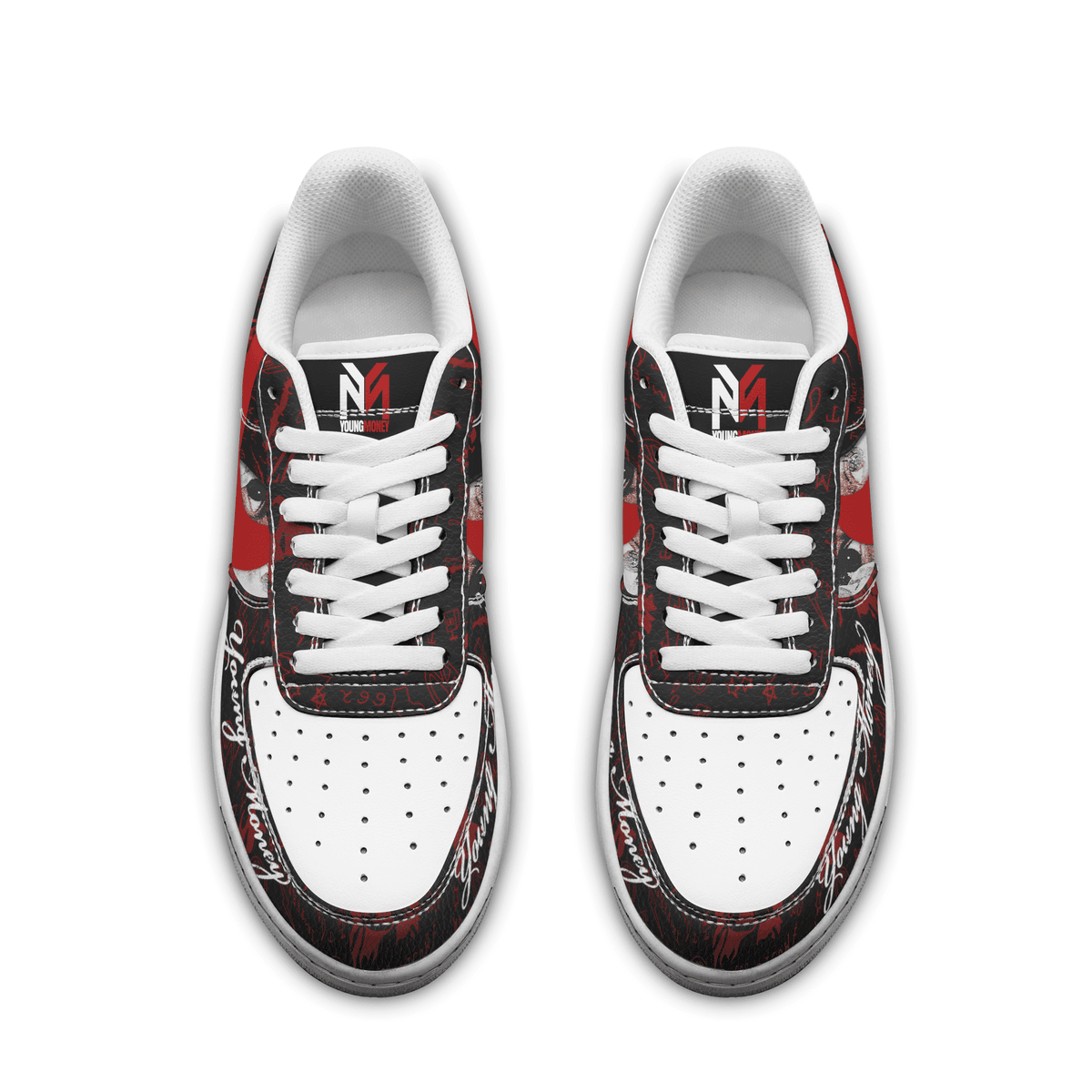 Lil Wayne Tha Carter VI Young Money Air Force 1 Sneakers Lil Wayne Tha Carter VI Young Money Air Force 1 Sneakers