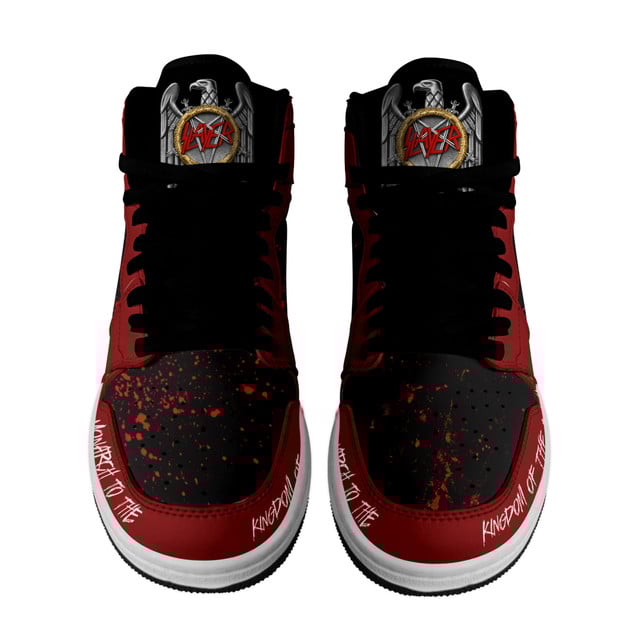 Slayer Band Monarch To The Kingdom of The Dead Air Jordan 1 Sneakers Slayer Band Monarch To The Kingdom of The Dead Air Jordan 1 Sneakers