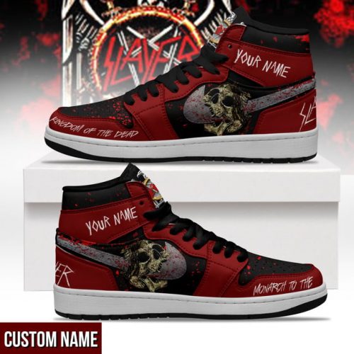 Slayer Band Monarch To The Kingdom of The Dead Air Jordan 1 Sneakers
